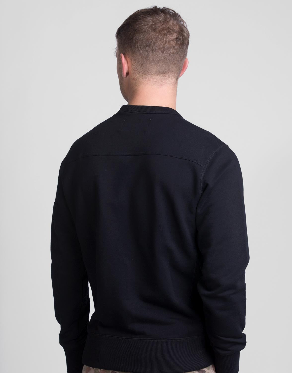 Monogram Sleeve Badge Crewneck