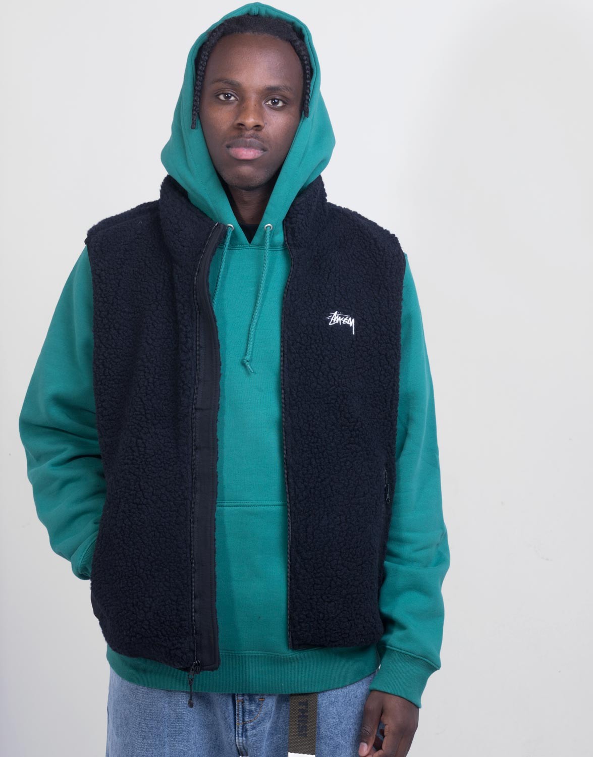 Block Sherpa Vest