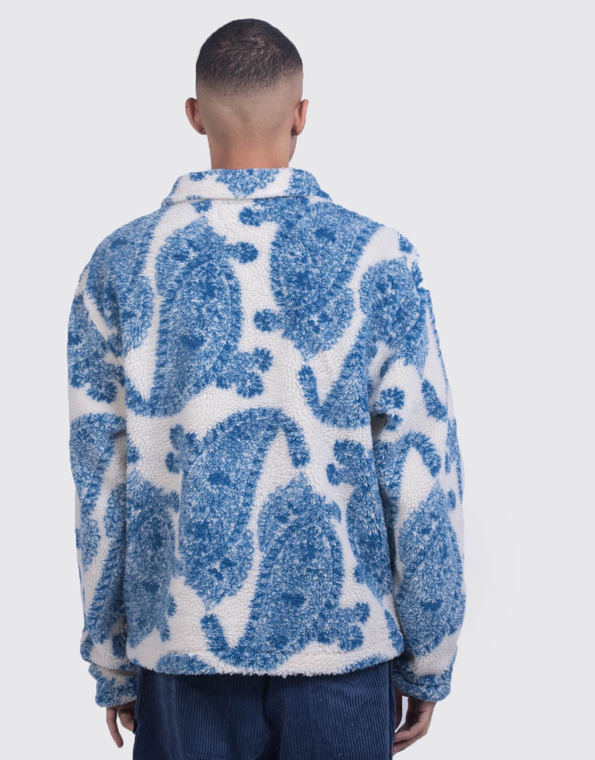 Big Paisley Full Zip Sherpa