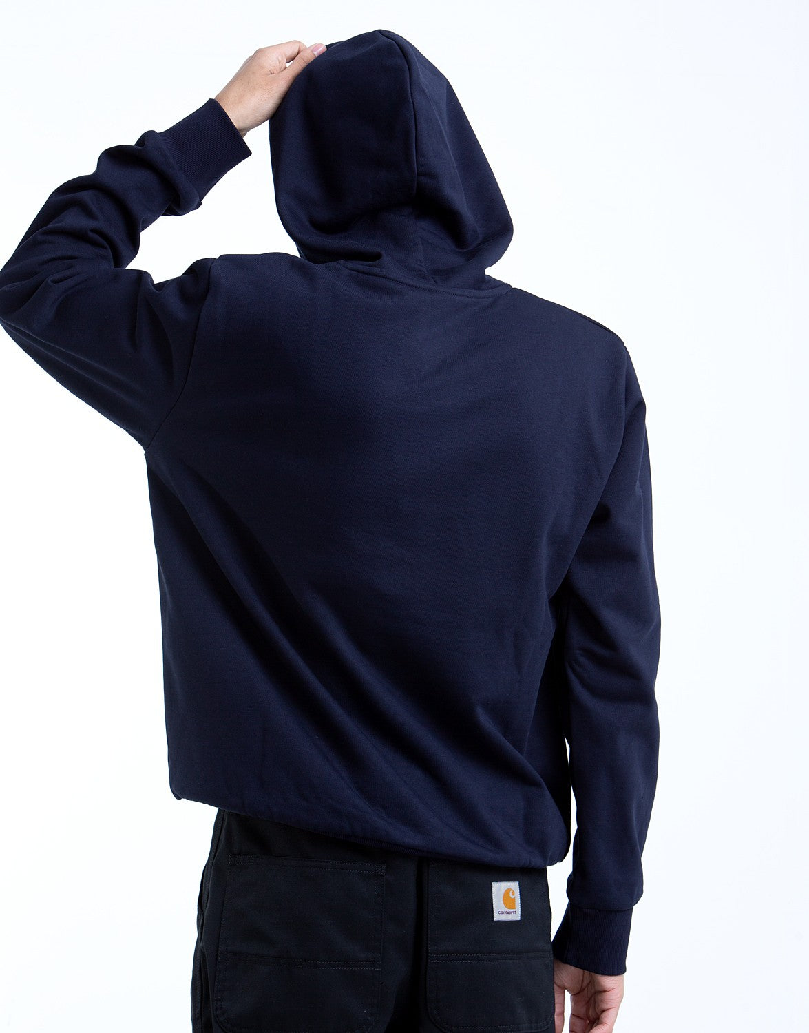 Hooded Script Embroidery Sweat