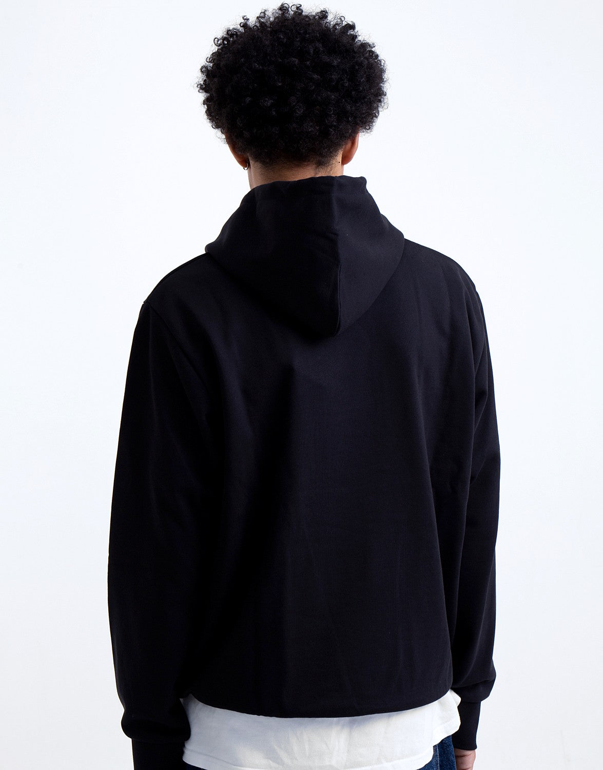 Hooded Script Embroidery Sweat