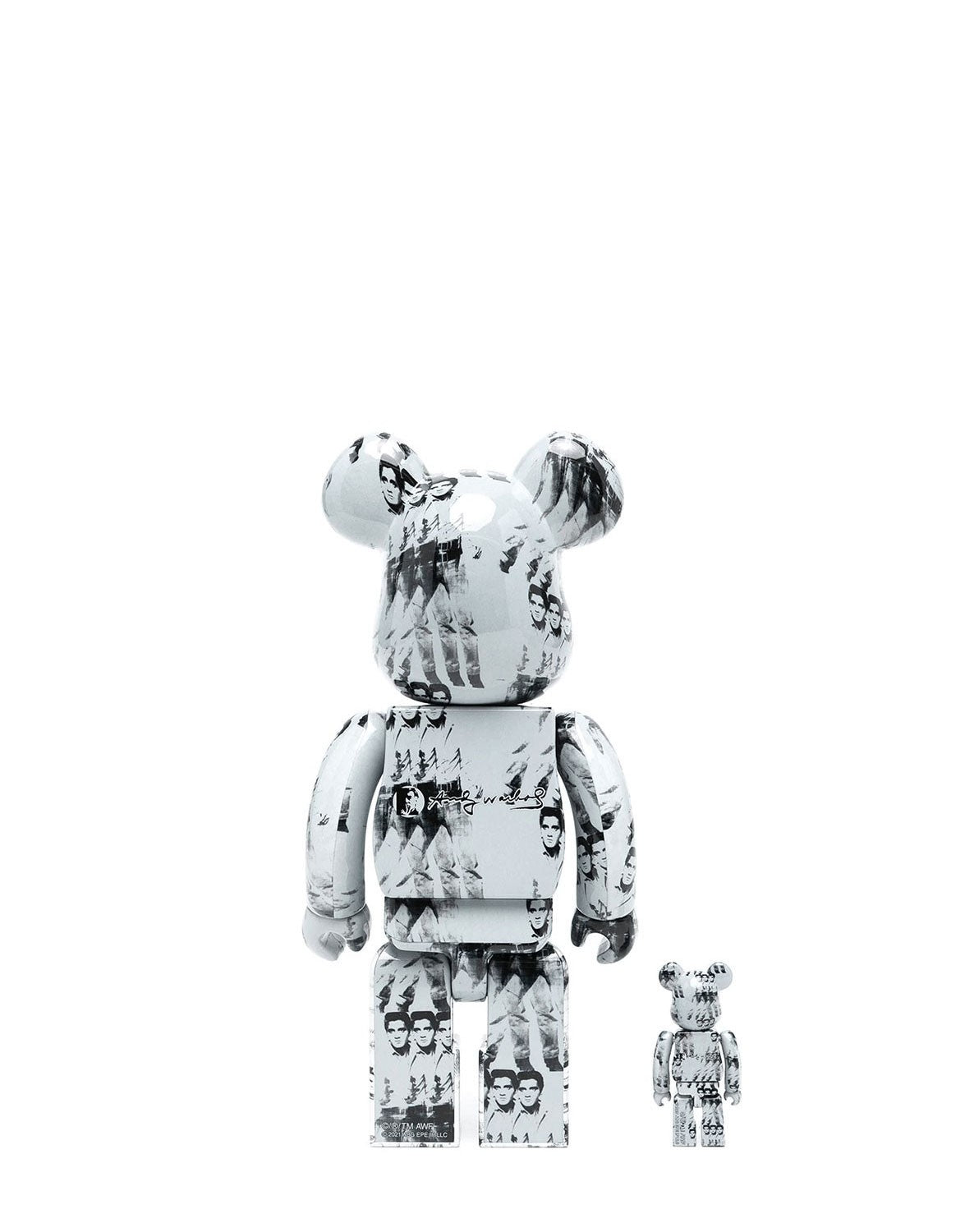 Be@rbrick Andy Warhol X Elvis Prestley