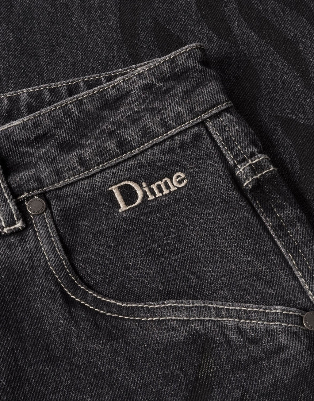 Flamepuzz Relaxed Denim Pants