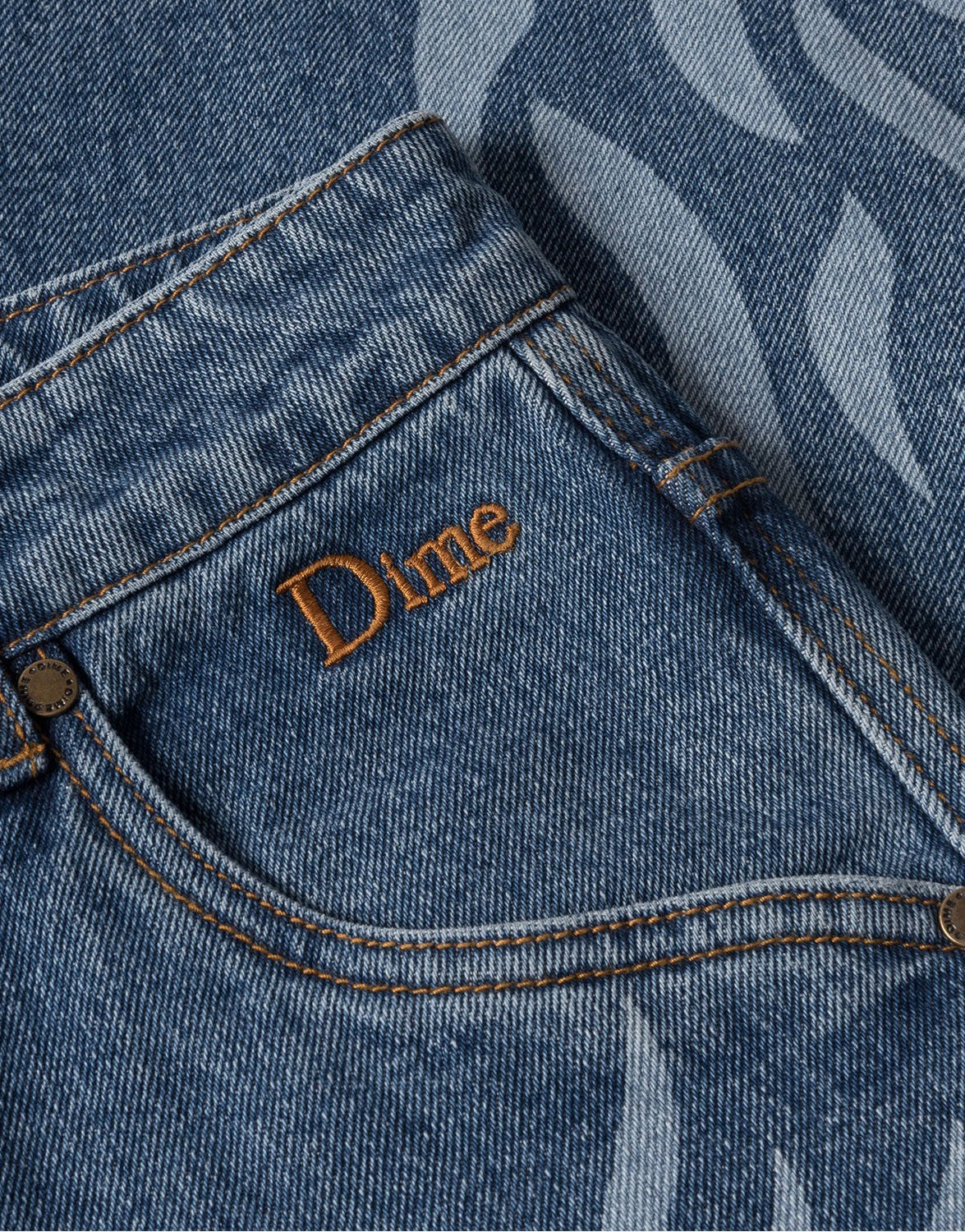 Flamepuzz Relaxed Denim Pants