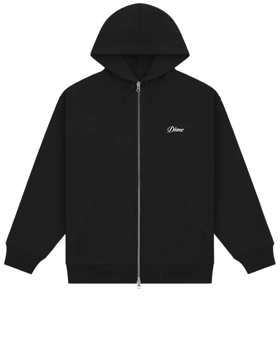 Cursive Small Logo Zip Hoodie