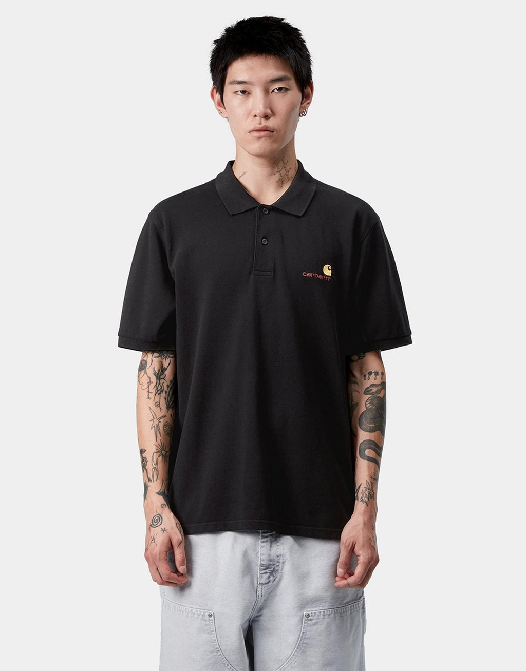 S/S American Script Polo