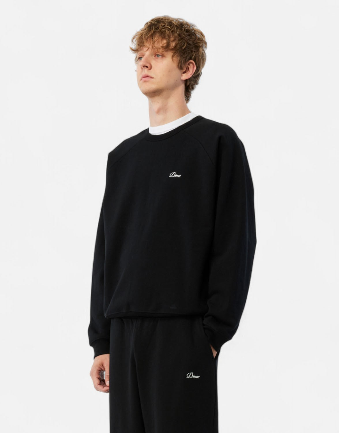 Cursive Small Logo Crewneck