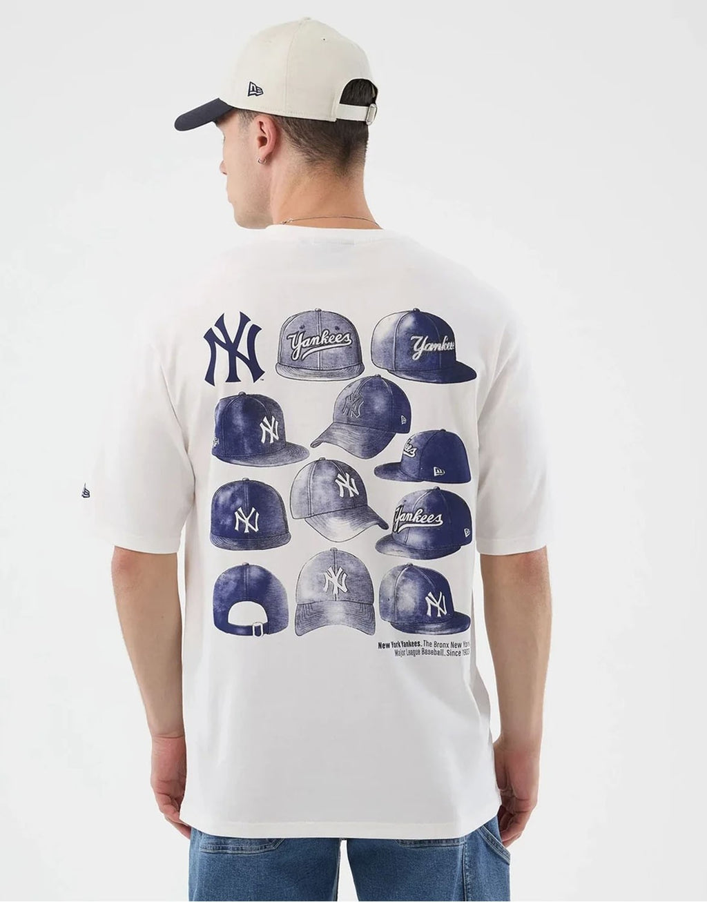 New York Yankees MLB Cap Graphic Oversized T-Shirt