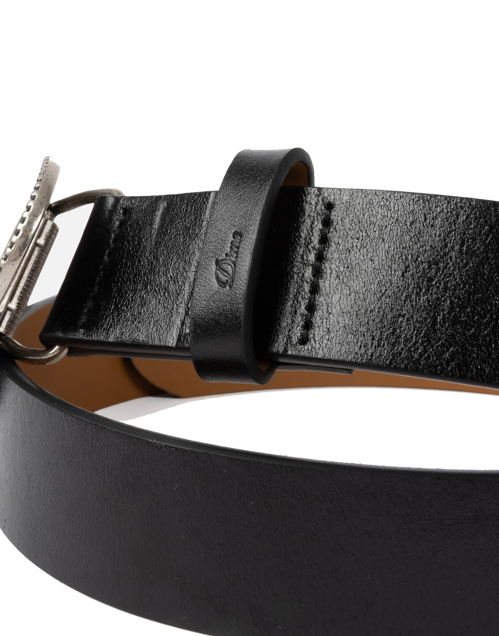Skull Leather Belt BLACK