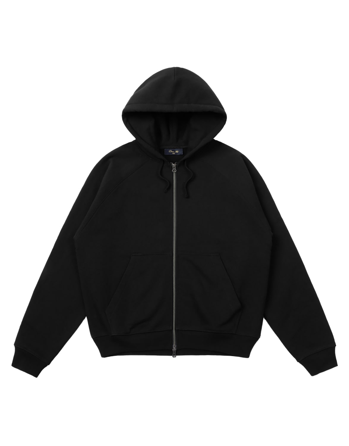 Spinal Zip Hoodie BLACK